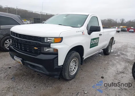 2019 Chevrolet Silverado 1500 Work Truck from USA, damaged, VIN 3GCNYAEH6KG301390